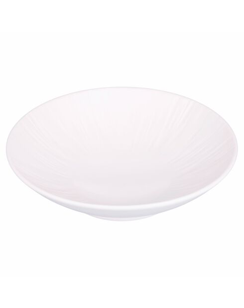 Lot de 4 assiettes à soupe Horeca blanches - D.19,5 cm