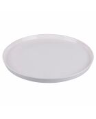 Lot de 6 pcs de service à dessert Delice blancs - D.20,7 cm