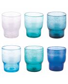 Lot de 6 verres Unique Ocean bleu - 325 ml