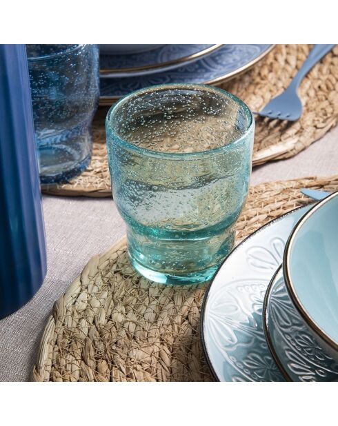 Lot de 6 verres Unique Ocean bleu - 325 ml