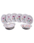 Service de table Cherry Flowers multicolore - 18 pièces