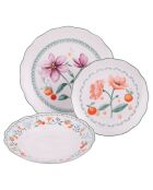 Service de table Cherry Flowers multicolore - 18 pièces