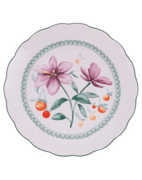 Service de table Cherry Flowers multicolore - 18 pièces