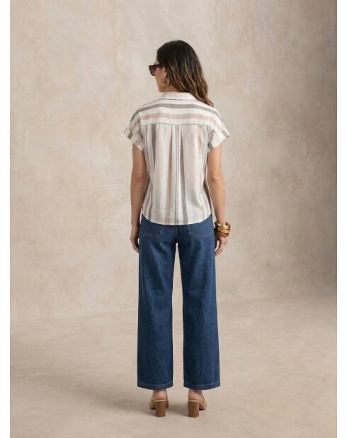61099020 Camisa color crema