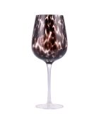Lot de 6 gobelets Jamila transparents avec pied noir - 510 ml