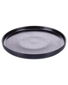 Lot de 4 assiettes à dîner Horeca noires - D.27 cm
