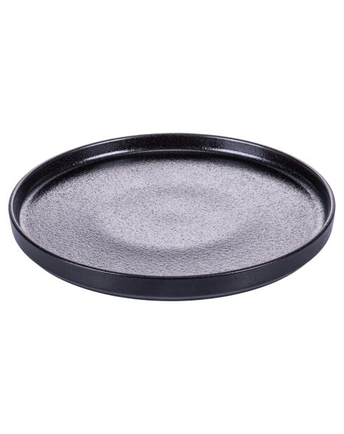 Lot de 4 assiettes à dîner Horeca noires - D.27 cm