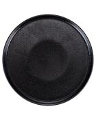 Lot de 4 assiettes à dîner Horeca noires - D.27 cm