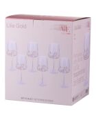 Set van 6 witte transparante rode wijnglazen Lilia - 630 ml