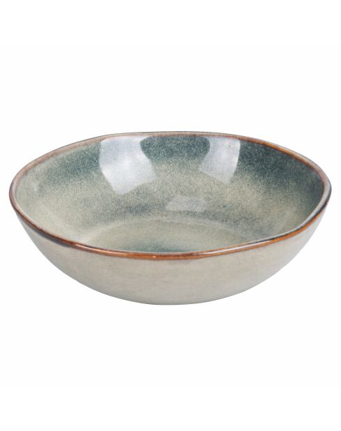 Lot de 6 assiettes à soupe The Market H 2e choix vertes - 5x18,5x18,5 cm