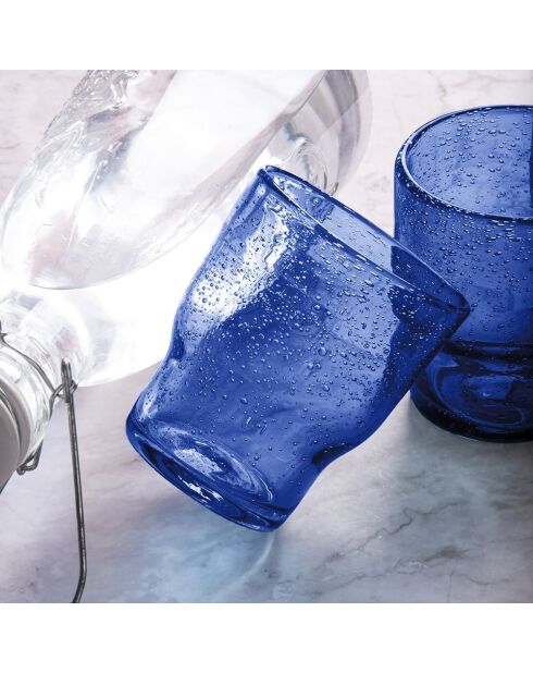 Lot de 6 verres à eau Unico Ruota Panoramica bleu - 325 ml