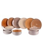Service de table Baita Modern chocolat - 18 pièces