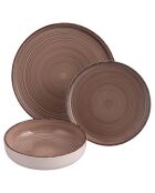 Service de table Baita Modern chocolat - 18 pièces