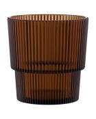 12 verres Unico en PS Shades of Chocolate assortis - 300 ml