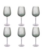Lot de 6 gobelets Shiraz Greenery verts - 500 ml