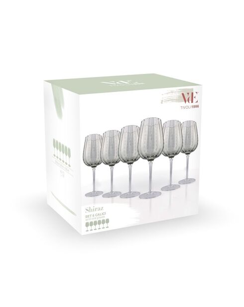 Lot de 6 gobelets Shiraz Greenery verts - 500 ml