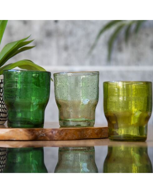 Lot de 6 verres Unico Greenery vert - 325 ml
