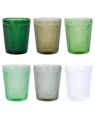 Set di 6 bicchieri Green Honey Shades of Green - 300ml