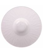 Lot de 3 assiettes à soupe Horeca blanches - 23,7x5,9 cm