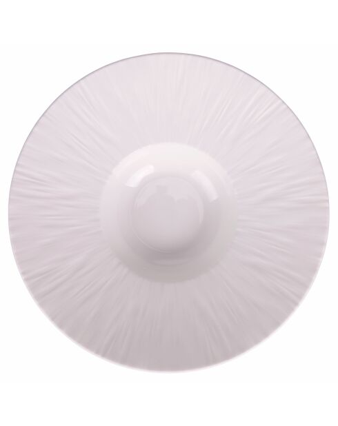 Lot de 3 assiettes à soupe Horeca blanches - 23,7x5,9 cm