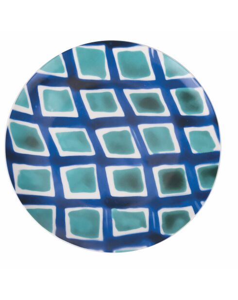 Lot de 6 services à dessert Aquazul Lot de 6 modèles assortis - 2x19,3x19,3 cm