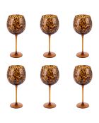 Set mit 6 Jamila Amber Cocktailgläsern - 515 ml