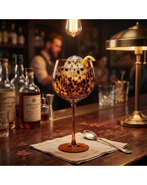 Set mit 6 Jamila Amber Cocktailgläsern - 515 ml