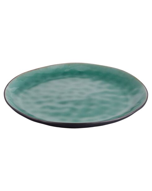 Lot de 6 assiettes à dîner The Market 2e choix turquoise - D.27,5 cm