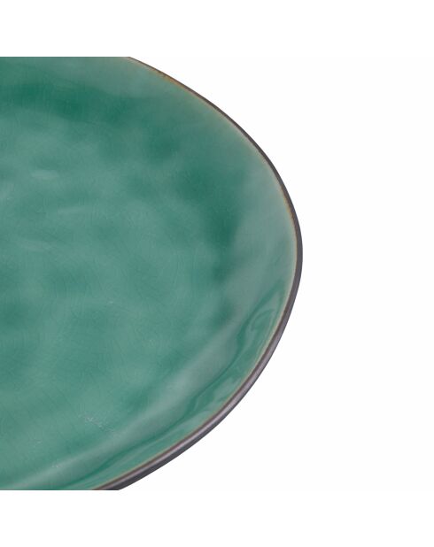 Lot de 6 assiettes à dîner The Market 2e choix turquoise - D.27,5 cm