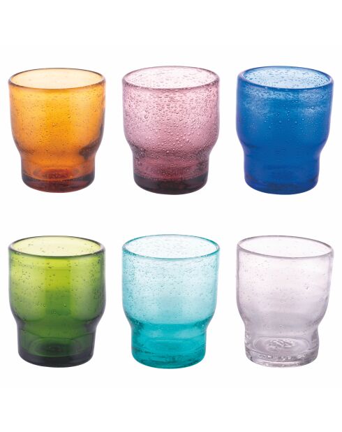 Lot de 6 verres Unico Daily multicolore - 325 ml