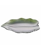 Soucoupe The Kitchen Green Leaf verte - 2,5x28x25 cm