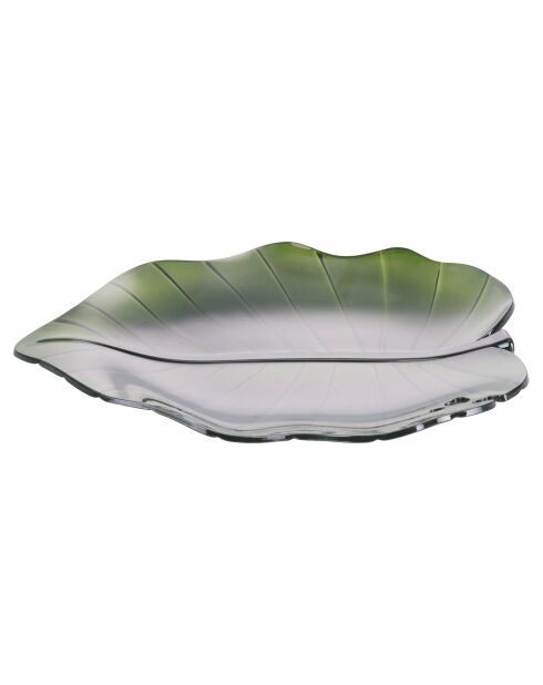 Soucoupe The Kitchen Green Leaf verte - 2,5x28x25 cm