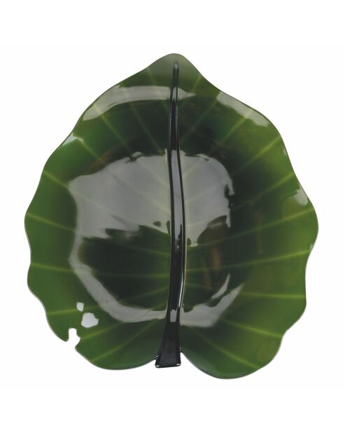 Soucoupe The Kitchen Green Leaf verte - 2,5x28x25 cm