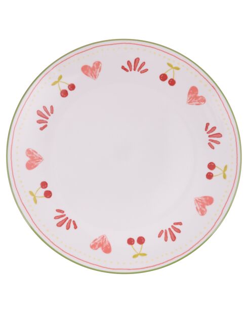 Service de table Cherry Heart multicolore - 18 pièces