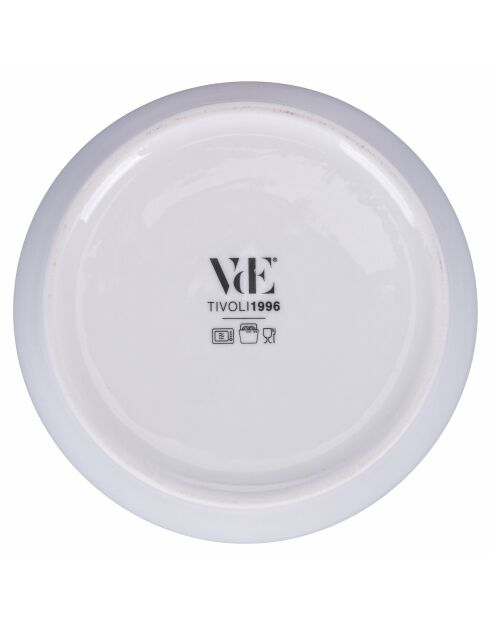 Lot de 6 assiettes à soupe Delice blanches - 6,7x17,8 cm