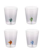 4 gobelets à eau Ocean Fish 3D assortis - 420 ml