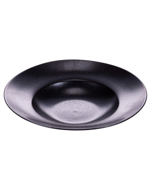 Lot de 4 assiettes à soupe Horeca noires - D.27,5 cm
