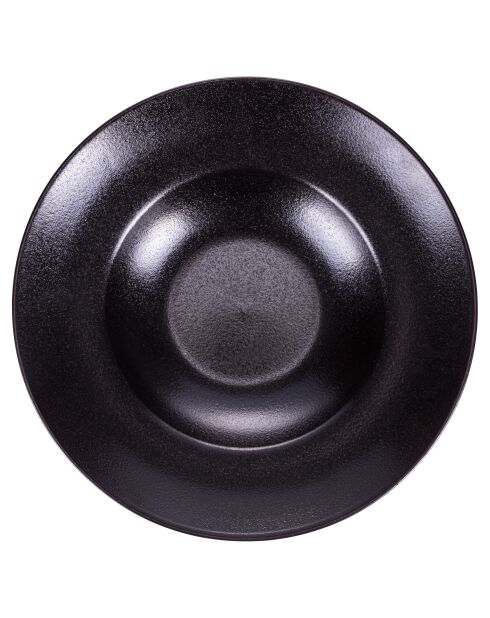 Lot de 4 assiettes à soupe Horeca noires - D.27,5 cm