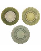 Lot de 6 assiettes à pain Imperial Greenery 3 modèles assortis - D.15 cm