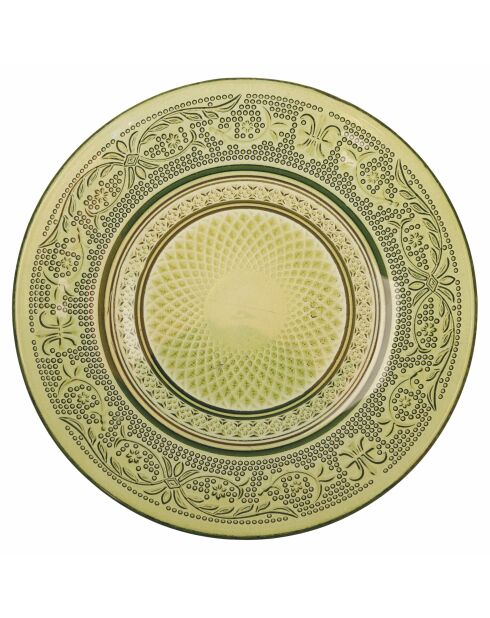 Lot de 6 assiettes à pain Imperial Greenery 3 modèles assortis - D.15 cm