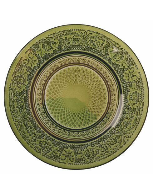 Lot de 6 assiettes à pain Imperial Greenery 3 modèles assortis - D.15 cm