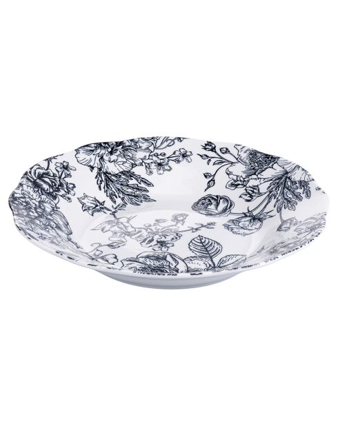 Service de table Madame Black noir/blanc - 18 pièces