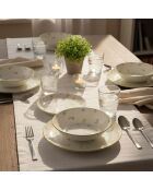 Service de table Botanical multicolore - 18 pièces