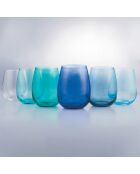 Lot de 6 verres Happy Hour Ocean Solid multicolore