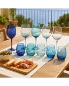 Lot de 6 verres Happy Hour Ocean Solid multicolore