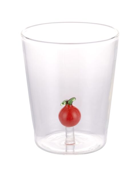 Gobelet à eau 3D Fruit Life orange transparent - 420 ml