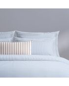 Copripiumino + federa in cotone percalle blu chiaro Nantes - 140x200 cm