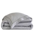 Housse de couette en satin brodé Dolly perle