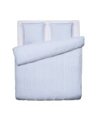 Copripiumino in cotone percalle blu chiaro Nantes + 2 federe - 260x240 cm