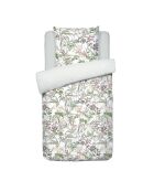 Copripiumino Rozas in raso di cotone bianco + federa - 140x200 cm